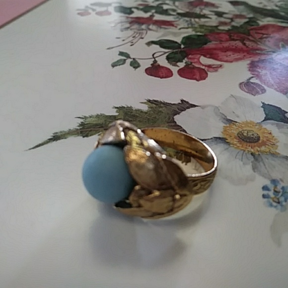 Jewelry - 🔥 Vintage Robin's egg gold ring